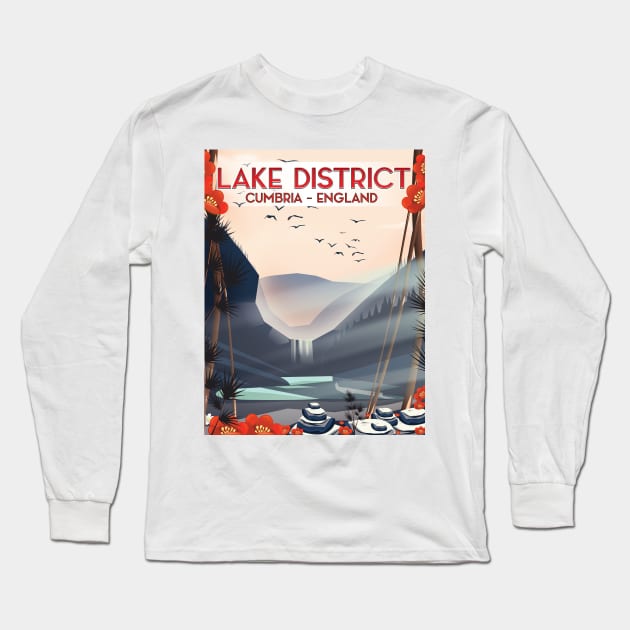 Lake District national park Cumbria Long Sleeve T-Shirt by nickemporium1